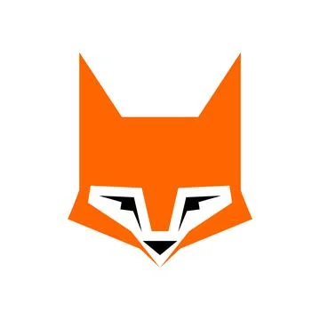 Fox face isolated sign. Icon she-fox head. vector illustration Illustrazione stock