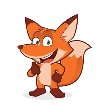Fox giving thumbs up Stock Illustration