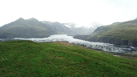 FOX GLACIER LANDSCAPE DRONE 4K NEW ZELAND Stock Footage 263827023