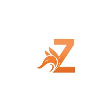 Fox head icon combination with letter Z logo icon design Stock Illustration
