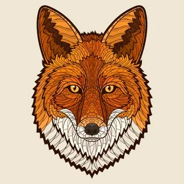Fox head Stock Illustration