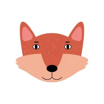 Fox head illustration Stock Illustration