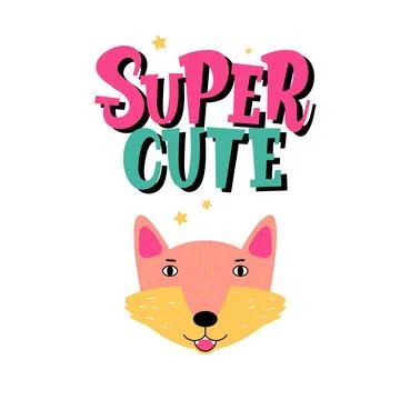 Fox head illustration Stock Illustration