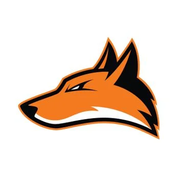 Fox head mascot Stock Illustration