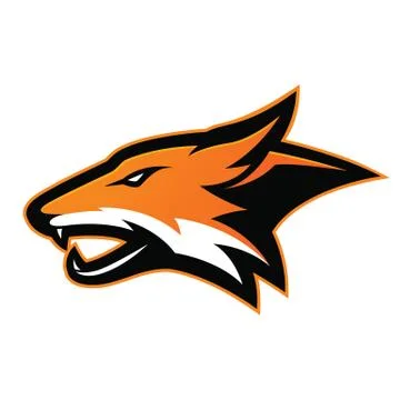 Fox head mascot Illustrazione stock