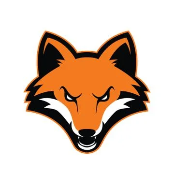 Fox head mascot Stock Illustration