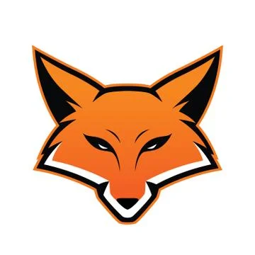 Fox head mascot Stock Illustration