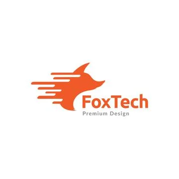 Fox head speed tech logo design vector graphic symbol icon sign illustratio.. Stock Illustration