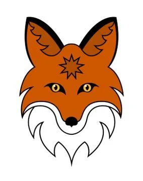 Fox head vector illustration Stock Illustration