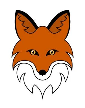 Fox head vector illustration Stock Illustration