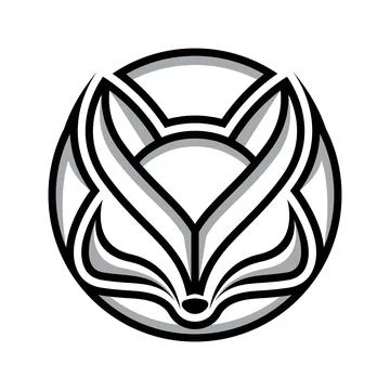 Fox head vector logo icon design Stock Illustration