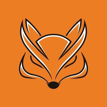 Fox head vector logo icon design Stock Illustration