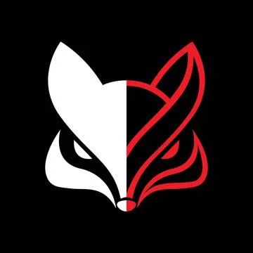 Fox head vector logo icon design Stock Illustration