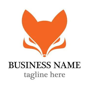 Fox head vector logo icon design Stock Illustration
