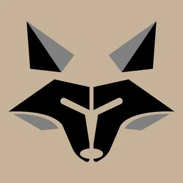 Fox head vector logo illustration design Stock Illustration