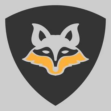 Fox head vector logo illustration design Stock Illustration