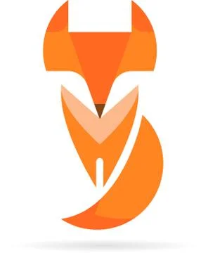 Fox icon, illustration and element Stock Illustration