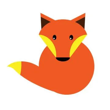 Fox icon, logotype. Vector illustration animal. Emblem wild, forest character Stock Illustration