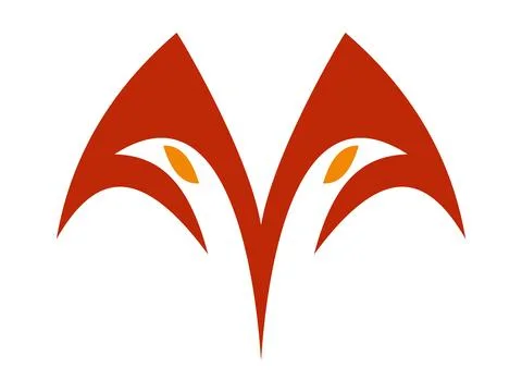 Fox Icon, Modern Minimal Vector Symbol for Branding &amp; Digital Design Stock Illustration