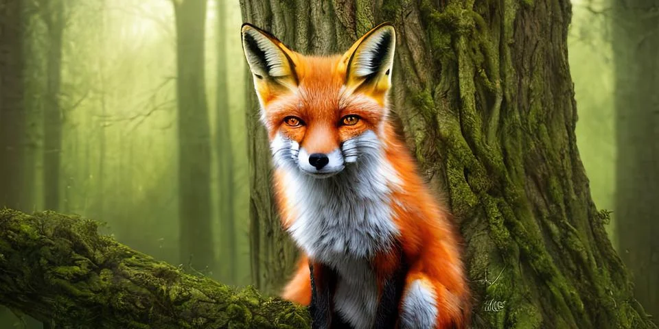 The Fox Stock Illustration