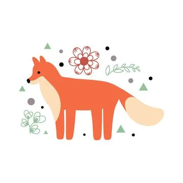 Fox illustration Stock Illustration