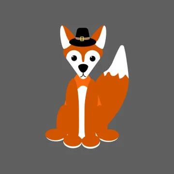 Fox illustration vector Illustrazione stock