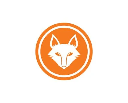 Fox logo icon vector template Stock Illustration