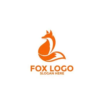 Fox logo icon vector, unique fox logo illustration design Illustrazione stock