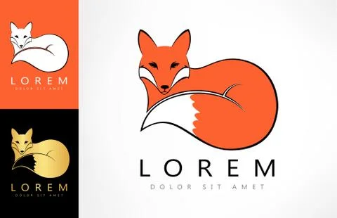 Fox logo Stock Illustration