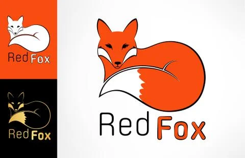 Fox logo Stock Illustration