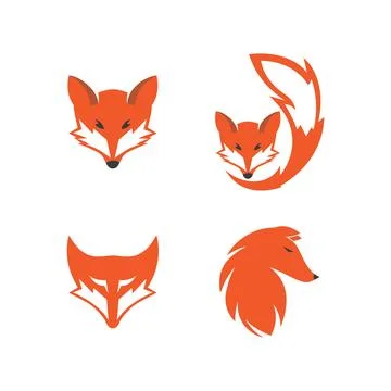 Fox logo illustration Stock-Illustration