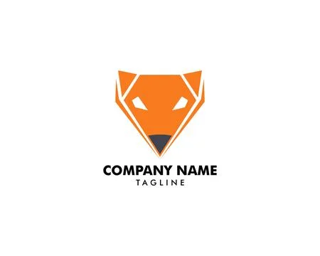 Fox logo template vector icon illustration design Stock Illustration