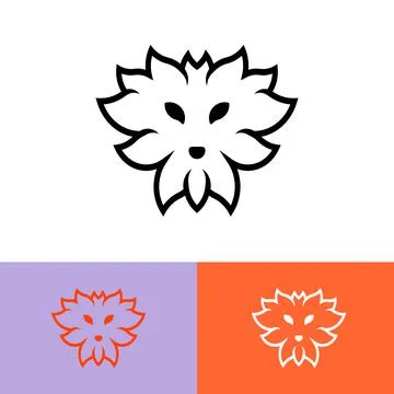 Fox logo vector design 스톡 일러스트