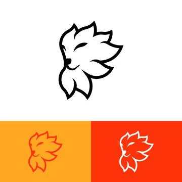 Fox logo vector design 스톡 일러스트