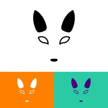 Fox logo vector design 스톡 일러스트