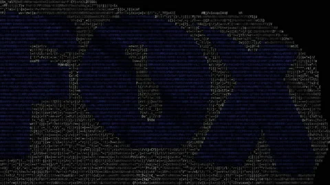 Fox logo on waving digital flag. Editorial looping animation Stock Footage 145054023