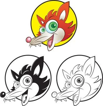 Fox mascot 스톡 일러스트