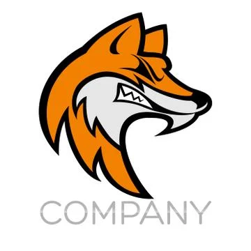 Fox mascot logo Stock Illustration
