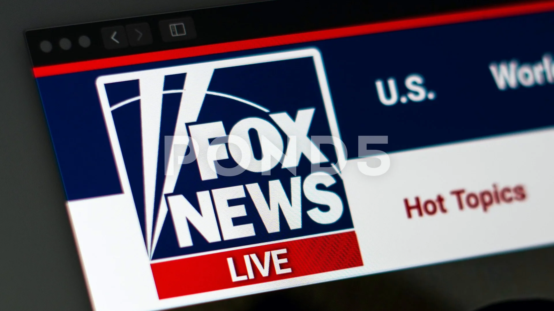 Fox News Website Homepage Close Up Of F Stock Video Pond5