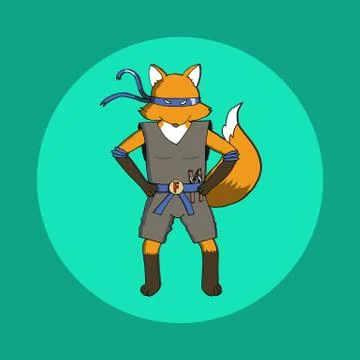 Fox ninja EPS10 Stock Illustration