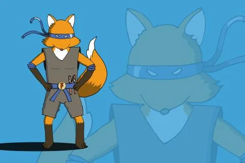 Fox ninja EPS10 Stock Illustration