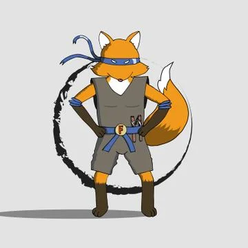 Fox ninja Stock Illustration