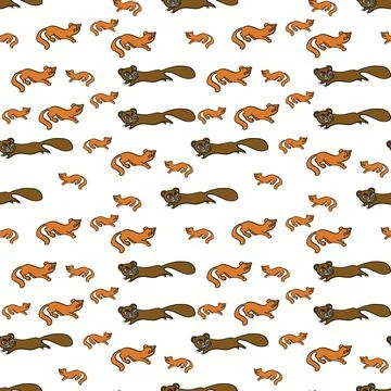Fox pattern Stock Illustration