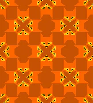 Fox pattern seamless. she-fox background. Baby fabric ornament イラスト素材