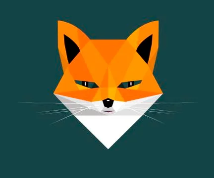 Fox portrait Stock Illustration