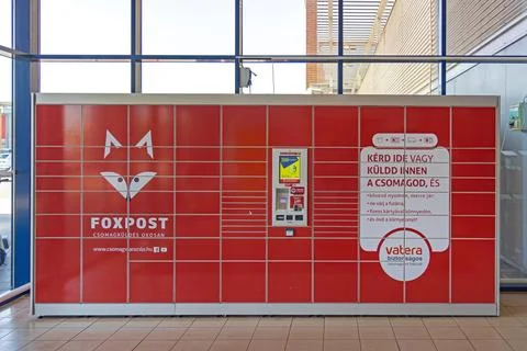 Fox Post Parcel Locker Stock Photos