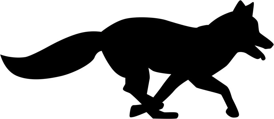 Fox running Stock Illustration