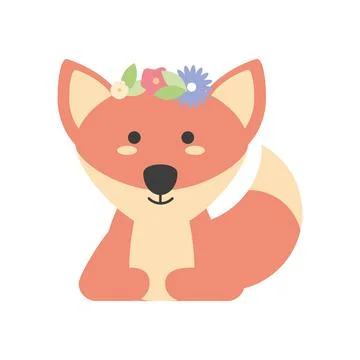 Fox spring animal Illustrazione stock