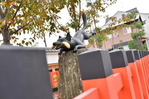 Fox statue Foto stock