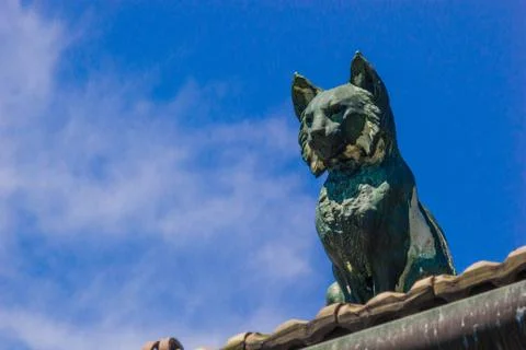 Fox Statue Stock Photos